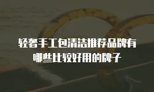 轻奢手工包清洁推荐品牌有哪些比较好用的牌子