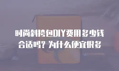 时尚斜挎包DIY费用多少钱合适吗？为什么便宜很多