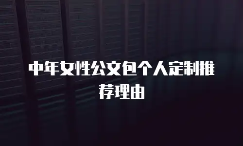 中年女性公文包个人定制推荐理由