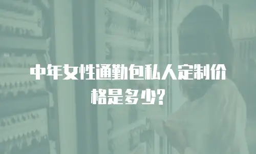 中年女性通勤包私人定制价格是多少?
