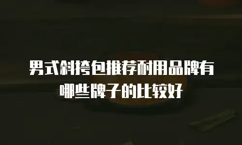 男式斜挎包推荐耐用品牌有哪些牌子的比较好