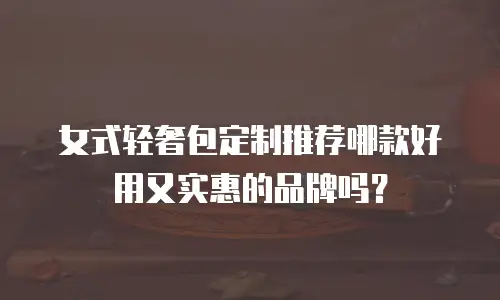 女式轻奢包定制推荐哪款好用又实惠的品牌吗？