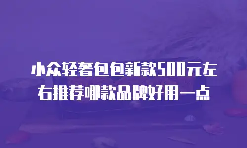 小众轻奢包包新款500元左右推荐哪款品牌好用一点