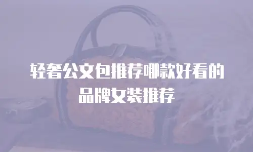 轻奢公文包推荐哪款好看的品牌女装推荐