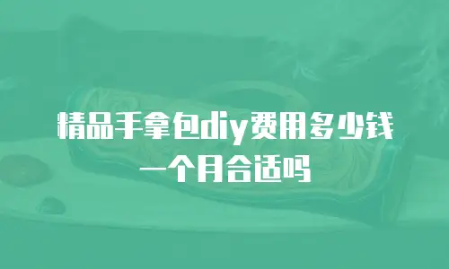 精品手拿包diy费用多少钱一个月合适吗