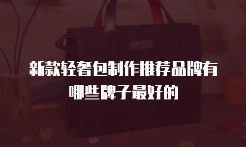 新款轻奢包制作推荐品牌有哪些牌子最好的
