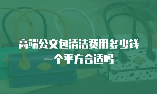 高端公文包清洁费用多少钱一个平方合适吗