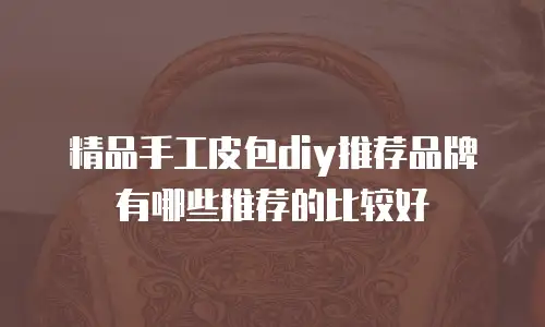 精品手工皮包diy推荐品牌有哪些推荐的比较好