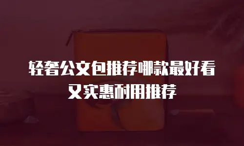 轻奢公文包推荐哪款最好看又实惠耐用推荐