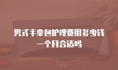 男式手拿包护理费用多少钱一个月合适吗