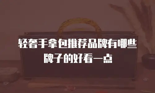 轻奢手拿包推荐品牌有哪些牌子的好看一点