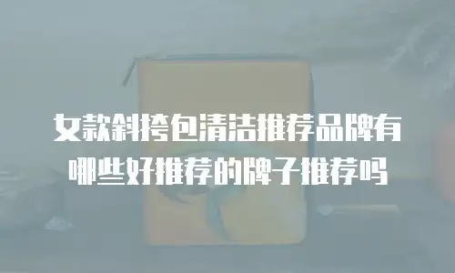 女款斜挎包清洁推荐品牌有哪些好推荐的牌子推荐吗