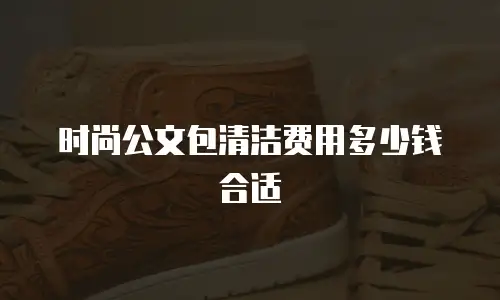 时尚公文包清洁费用多少钱合适
