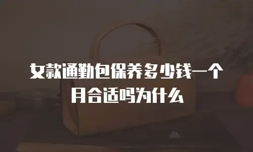 女款通勤包保养多少钱一个月合适吗为什么