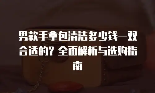 男款手拿包清洁多少钱一双合适的？全面解析与选购指南