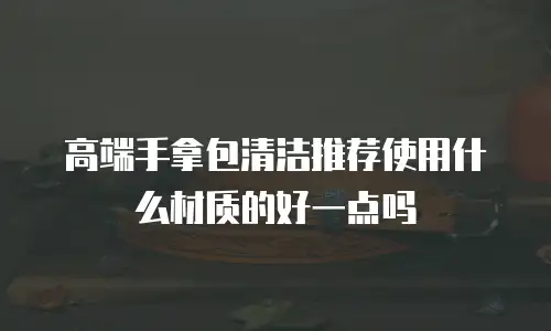 高端手拿包清洁推荐使用什么材质的好一点吗