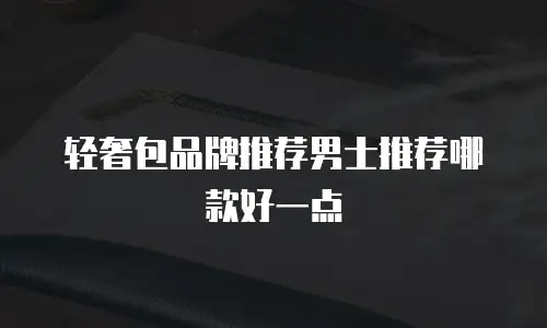 轻奢包品牌推荐男士推荐哪款好一点