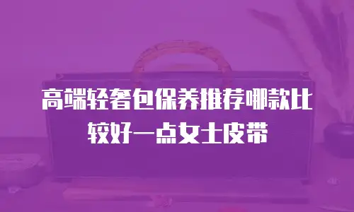高端轻奢包保养推荐哪款比较好一点女士皮带