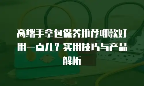高端手拿包保养推荐哪款好用一点儿？实用技巧与产品解析