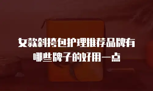女款斜挎包护理推荐品牌有哪些牌子的好用一点