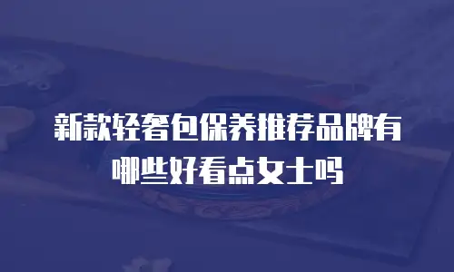 新款轻奢包保养推荐品牌有哪些好看点女士吗