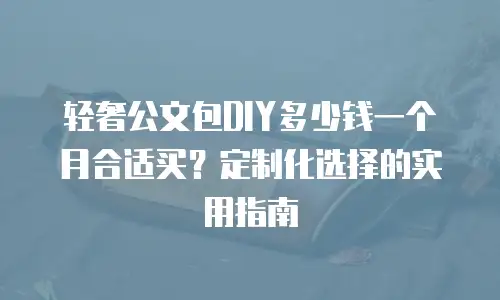 轻奢公文包DIY多少钱一个月合适买？定制化选择的实用指南