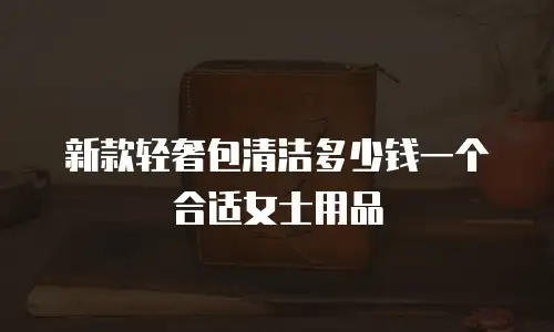 新款轻奢包清洁多少钱一个合适女士用品