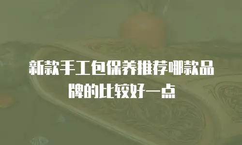 新款手工包保养推荐哪款品牌的比较好一点