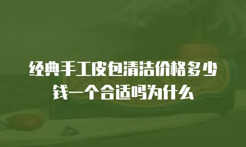 经典手工皮包清洁价格多少钱一个合适吗为什么
