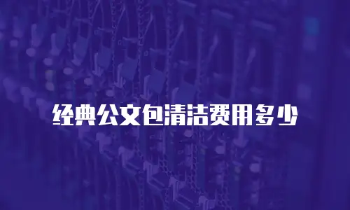 经典公文包清洁费用多少