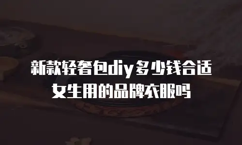 新款轻奢包diy多少钱合适女生用的品牌衣服吗