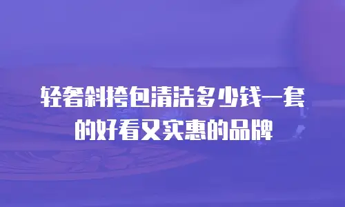 轻奢斜挎包清洁多少钱一套的好看又实惠的品牌