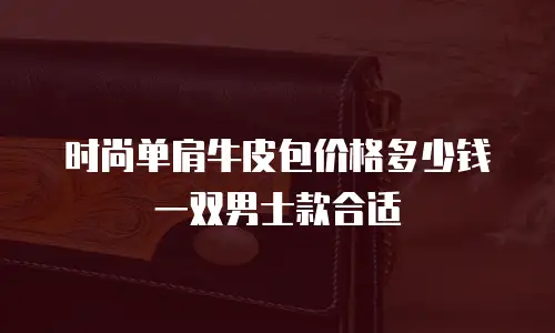 时尚单肩牛皮包价格多少钱一双男士款合适
