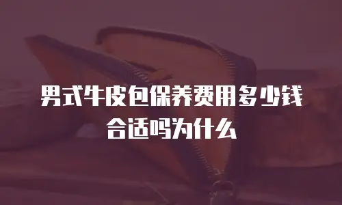 男式牛皮包保养费用多少钱合适吗为什么