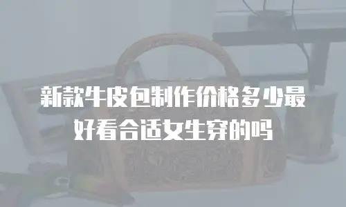 新款牛皮包制作价格多少最好看合适女生穿的吗
