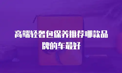 高端轻奢包保养推荐哪款品牌的车最好