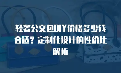 轻奢公文包DIY价格多少钱合适？定制化设计的性价比解析
