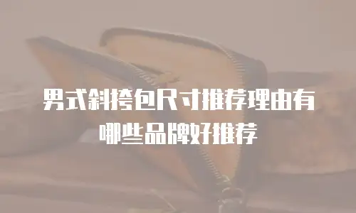 男式斜挎包尺寸推荐理由有哪些品牌好推荐