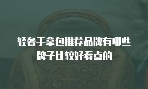 轻奢手拿包推荐品牌有哪些牌子比较好看点的