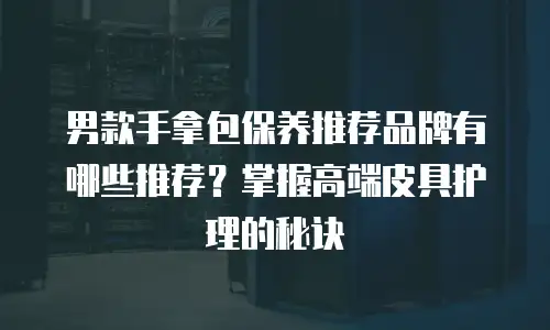 男款手拿包保养推荐品牌有哪些推荐？掌握高端皮具护理的秘诀
