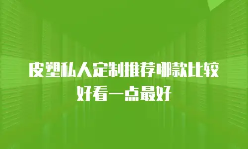 皮塑私人定制推荐哪款比较好看一点最好