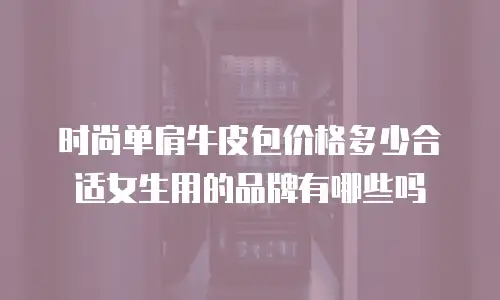 时尚单肩牛皮包价格多少合适女生用的品牌有哪些吗