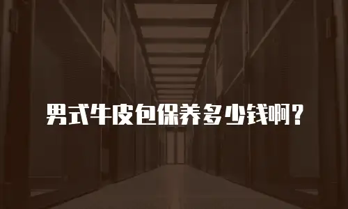 男式牛皮包保养多少钱啊？