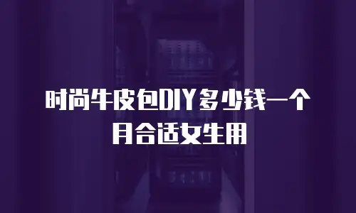 时尚牛皮包DIY多少钱一个月合适女生用