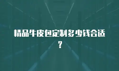 精品牛皮包定制多少钱合适？