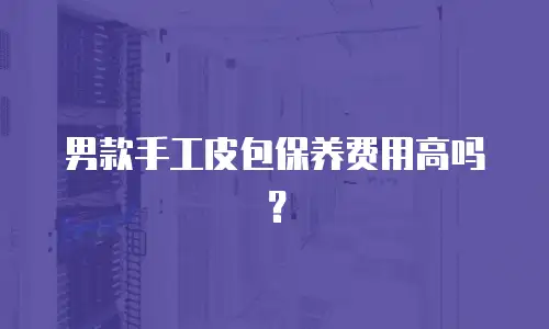 男款手工皮包保养费用高吗？