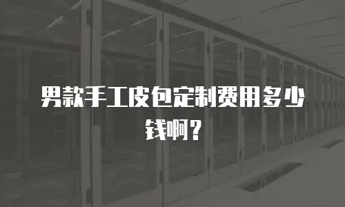 男款手工皮包定制费用多少钱啊？