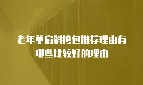 老年单肩斜挎包推荐理由有哪些比较好的理由