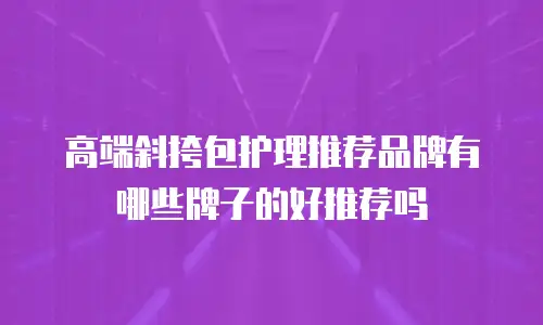 高端斜挎包护理推荐品牌有哪些牌子的好推荐吗