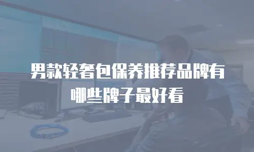 男款轻奢包保养推荐品牌有哪些牌子最好看